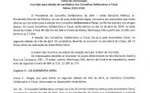 EDITAL DE CONVOCAÇÃO PARA CONSELHO DELIBERATIVO E FISCAL 2024-2026